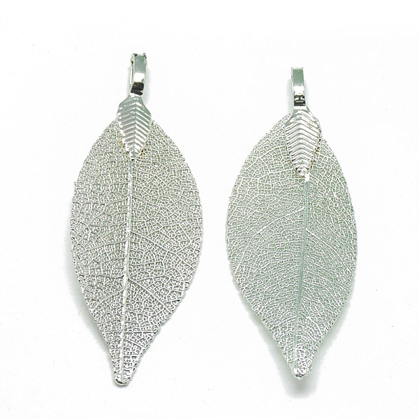 PandaHall Iron Big Pendants, Electroplate Natural Leaf, Leaf, Green Plated, 52~53x19~20x1.5mm, Hole: 3x5.5mm Iron Leaf
PandaHall Iron Big Pendants, Electroplate Natural Leaf, Leaf, Green Plated, 52~53x19~20x1.5mm, Hole: 3x5.5mm Iron Leaf