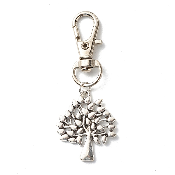 PandaHall Tree of Life Tibetan Style Alloy Keychain, with Swivel Lobster Claw Clasps and Iron Open Jump Rings, Antique Silver, 60mm, Hole...
PandaHall Tree of Life Tibetan Style Alloy Keychain, with Swivel Lobster Claw Clasps and Iron Open Jump Rings, Antique Silver, 60mm, Hole...
