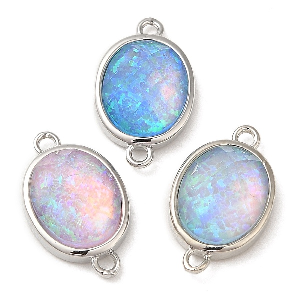PandaHall Synthetic Opal Connector Charms, Rack Plating Brass Oval Links, Platinum, Mixed Color, 18x11x5mm, Hole: 1.4mm Brass Oval..., Multicolor
PandaHall Synthetic Opal Connector Charms, Rack Plating Brass Oval Links, Platinum, Mixed Color, 18x11x5mm, Hole: 1.4mm Brass Oval..., Multicolor
