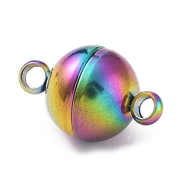 PandaHall Ion Plating(IP) 304 Stainless Steel Magnetic Clasps with Loops, Rainbow Color, 13.5x8mm, Hole: 1mm 304 Stainless Steel Round
PandaHall Ion Plating(IP) 304 Stainless Steel Magnetic Clasps with Loops, Rainbow Color, 13.5x8mm, Hole: 1mm 304 Stainless Steel Round