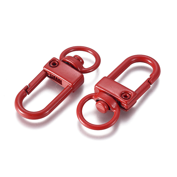PandaHall Baking Painted Alloy Swivel Clasps, Swivel Snap Hook, with Iron Findings, Red, 33.5x13x5mm, Hole: 6x9.5mm Alloy Red
PandaHall Baking Painted Alloy Swivel Clasps, Swivel Snap Hook, with Iron Findings, Red, 33.5x13x5mm, Hole: 6x9.5mm Alloy Red
