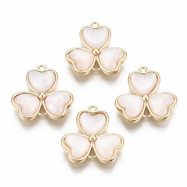 PandaHall Brass Links Connectors, with Cat Eye, Nickel Free, 3 Leaf Clover, Real 18K Gold Plated, 14.5x15x3.5mm, Hole: 2mm Brass Clover
PandaHall Brass Links Connectors, with Cat Eye, Nickel Free, 3 Leaf Clover, Real 18K Gold Plated, 14.5x15x3.5mm, Hole: 2mm Brass Clover
