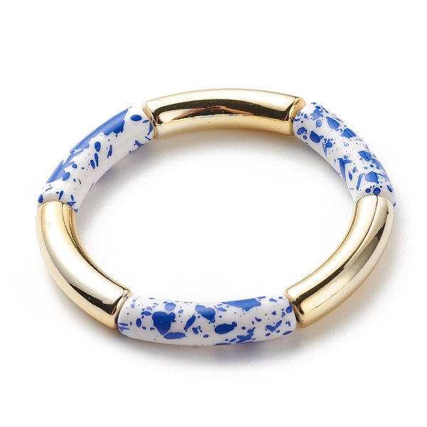 PandaHall Acrylic Curved Tube Beaded Stretch Bracelet, Chunky Bamboo Friendship Braceelet for Women, Blue, Inner Diameter: 2-1/8 inch(5.3cm)...
PandaHall Acrylic Curved Tube Beaded Stretch Bracelet, Chunky Bamboo Friendship Braceelet for Women, Blue, Inner Diameter: 2-1/8 inch(5.3cm)...