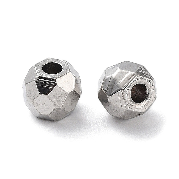 PandaHall 303 Stainless Steel Beads, Diamond Cut, Round, Stainless Steel Color, 5x4mm, Hole: 1.5mm 303 Stainless Steel Round
PandaHall 303 Stainless Steel Beads, Diamond Cut, Round, Stainless Steel Color, 5x4mm, Hole: 1.5mm 303 Stainless Steel Round