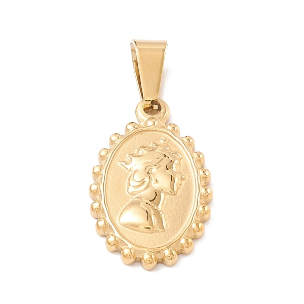 PandaHall Vacuum Plating 304 Stainless Steel Pendant, Oval, Golden, 21x13x2mm, Hole: 7.5x4mm 304 Stainless Steel Oval
PandaHall Vacuum Plating 304 Stainless Steel Pendant, Oval, Golden, 21x13x2mm, Hole: 7.5x4mm 304 Stainless Steel Oval