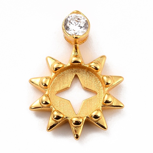 PandaHall S925 Sterling Open Back Bezel Pendant Cabochon Settings, Sun, Golden, 19x15x4.3mm, Hole: 1.5mm Sterling Silver Sun
PandaHall S925 Sterling Open Back Bezel Pendant Cabochon Settings, Sun, Golden, 19x15x4.3mm, Hole: 1.5mm Sterling Silver Sun