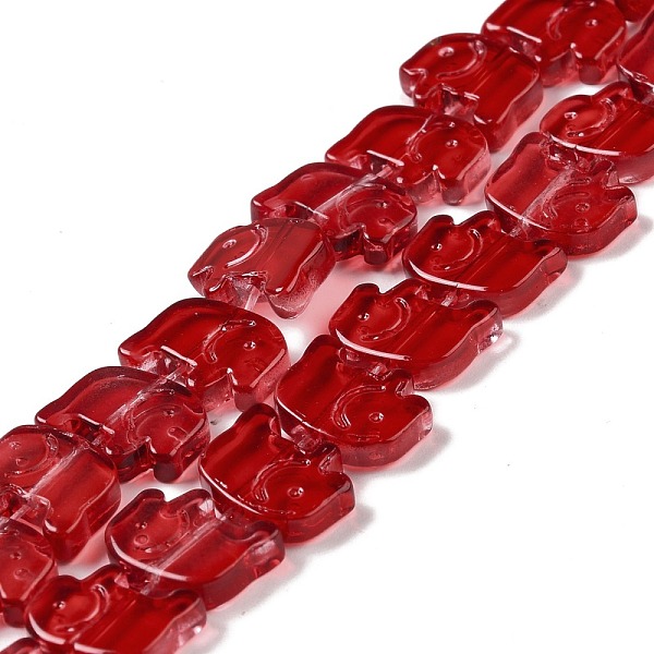 PandaHall Transparent Glass Beads Strands, Elephant, Dark Red, 10x12x3mm, Hole: 1mm, about 45~48pcs/strand, 17.32 inch(44cm) Glass Elephant...
PandaHall Transparent Glass Beads Strands, Elephant, Dark Red, 10x12x3mm, Hole: 1mm, about 45~48pcs/strand, 17.32 inch(44cm) Glass Elephant...