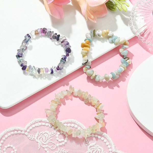 PandaHall 3Pcs 3 Style Natural Mixed Gemstone Chips Beaded Stretch Bracelets Set for Women, Inner Diameter: 2 inch(5cm), 1Pc/style Mixed...
PandaHall 3Pcs 3 Style Natural Mixed Gemstone Chips Beaded Stretch Bracelets Set for Women, Inner Diameter: 2 inch(5cm), 1Pc/style Mixed...