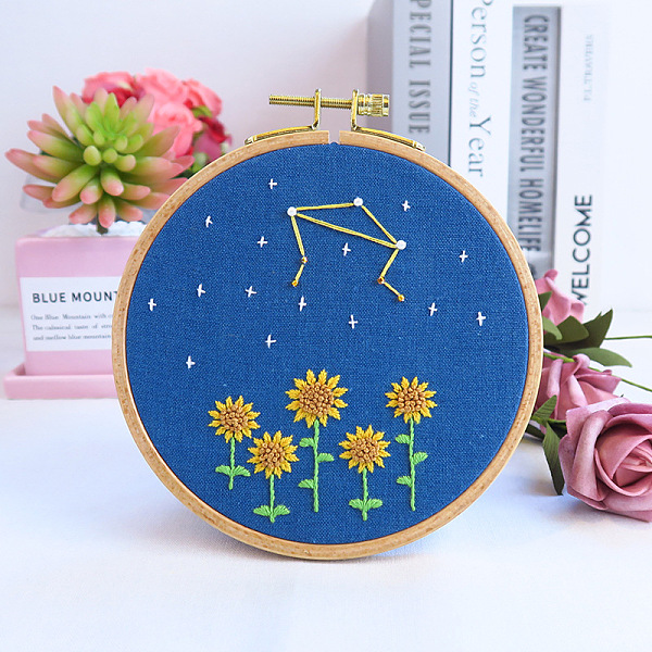 PandaHall Flower & Constellation Pattern 3D Bead Embroidery Starter Kits, including Embroidery Fabric & Thread, Needle, Instruction Sheet...
PandaHall Flower & Constellation Pattern 3D Bead Embroidery Starter Kits, including Embroidery Fabric & Thread, Needle, Instruction Sheet...