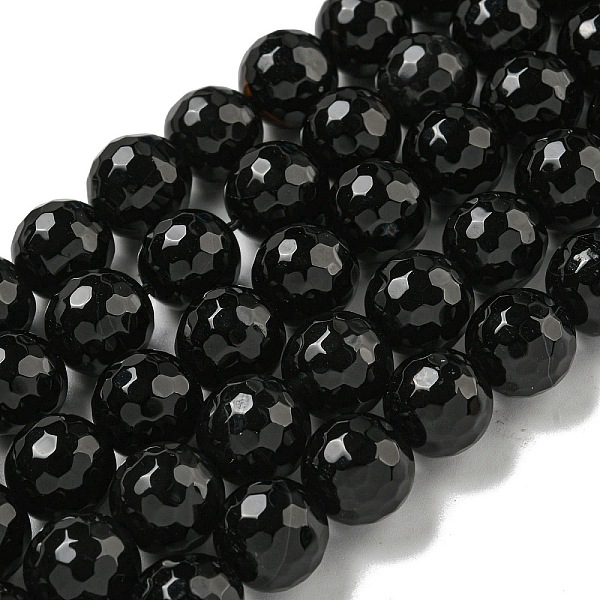 PandaHall Faceted Natural Banded Agate Beads Strands, Round, Dyed & Heated, Black, 12mm, Hole: 1.6mm, about 31pcs/strand, 14.76''(37.5cm)...
PandaHall Faceted Natural Banded Agate Beads Strands, Round, Dyed & Heated, Black, 12mm, Hole: 1.6mm, about 31pcs/strand, 14.76''(37.5cm)...