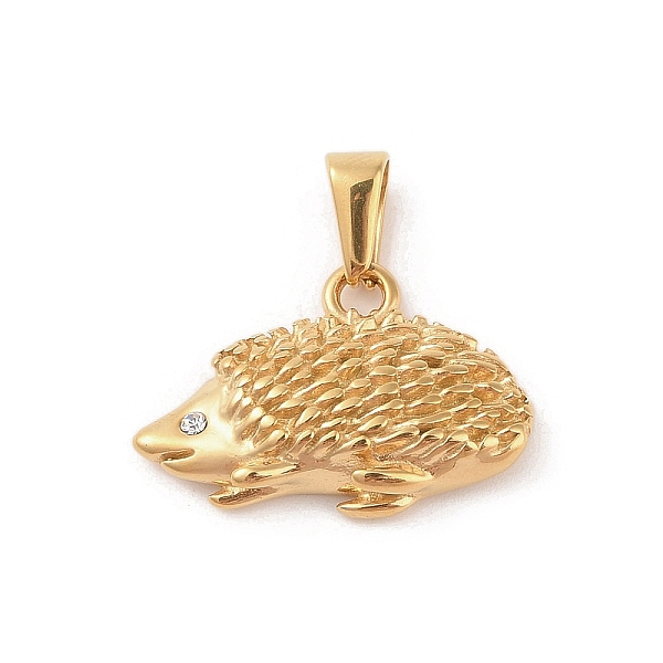 PandaHall Vacuum Plating 304 Stainless Steel Pendants, with Rhinestones, Hedgehog Charm, Golden, 16.5x24.5x5mm, Hole: 6x3mm Stainless...
PandaHall Vacuum Plating 304 Stainless Steel Pendants, with Rhinestones, Hedgehog Charm, Golden, 16.5x24.5x5mm, Hole: 6x3mm Stainless...