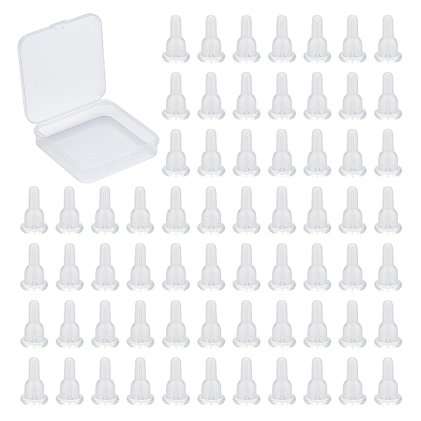 PandaHall SUNNYCLUE 150Pcs Silicone Full Cover Ear Nuts, Earring Backs, for Stud Earring Making, Clear, 10x6x6mm, Hole: 0.7mm Silicone Clear
PandaHall SUNNYCLUE 150Pcs Silicone Full Cover Ear Nuts, Earring Backs, for Stud Earring Making, Clear, 10x6x6mm, Hole: 0.7mm Silicone Clear