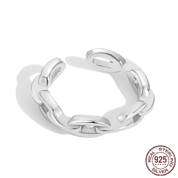 PandaHall Rhodium Plated 925 Sterling Silver Cuff Earrings for Women, Chain Shaped, Real Platinum Plated, 2.2x11mm Sterling Silver
PandaHall Rhodium Plated 925 Sterling Silver Cuff Earrings for Women, Chain Shaped, Real Platinum Plated, 2.2x11mm Sterling Silver