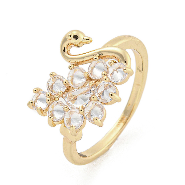 PandaHall Brass Micro Pave Cubic Zirconia Cuff Rings, Swan Open Rings for Women, Long-Lasting Plated, Golden, Adjustable Brass+Cubic..., Clear
PandaHall Brass Micro Pave Cubic Zirconia Cuff Rings, Swan Open Rings for Women, Long-Lasting Plated, Golden, Adjustable Brass+Cubic..., Clear