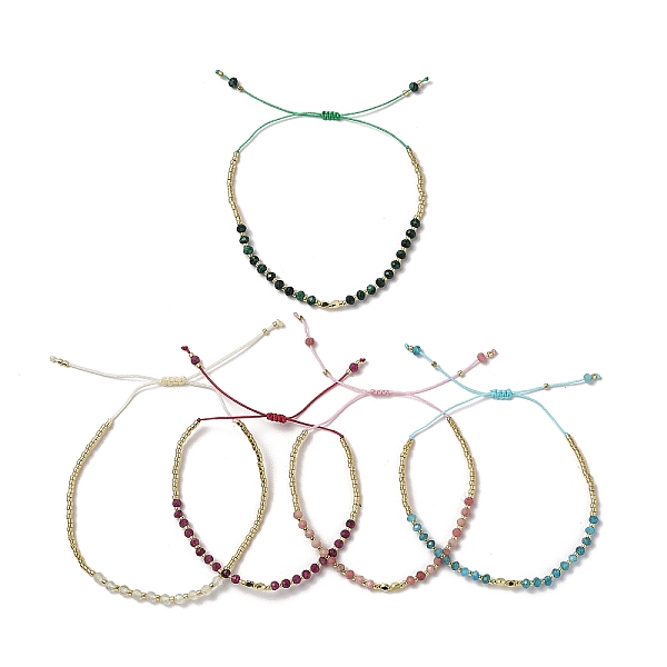 PandaHall Gemstone Braided Bead Bracelets, with Nylon Cord, Mixed Color, Inner Diameter: 1-1/2~2-7/8 inch(3.9~7.4cm) Mixed Stone Multicolor
PandaHall Gemstone Braided Bead Bracelets, with Nylon Cord, Mixed Color, Inner Diameter: 1-1/2~2-7/8 inch(3.9~7.4cm) Mixed Stone Multicolor