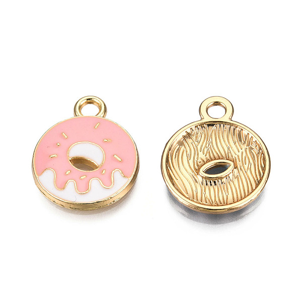 PandaHall Eco-Friendly Zinc Alloy Pendants, with Enamel, Donut, Cadmium Free & Nickel Free & Lead Free, Golden, Pink, 18.5x14.5x2mm, Hole...
PandaHall Eco-Friendly Zinc Alloy Pendants, with Enamel, Donut, Cadmium Free & Nickel Free & Lead Free, Golden, Pink, 18.5x14.5x2mm, Hole...