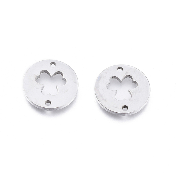 PandaHall 304 Stainless Steel Links connectors, Flat Round with Clover, Stainless Steel Color, 11.5x1mm, Hole: 1.2mm 304 Stainless Steel...
PandaHall 304 Stainless Steel Links connectors, Flat Round with Clover, Stainless Steel Color, 11.5x1mm, Hole: 1.2mm 304 Stainless Steel...