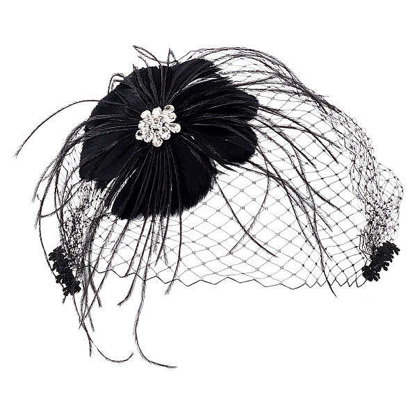 PandaHall Bridal Wedding Mesh Feather Fascinator Hats Hair Chips, Tea Party Hats, Black, 280x250x16mm Feather Black
PandaHall Bridal Wedding Mesh Feather Fascinator Hats Hair Chips, Tea Party Hats, Black, 280x250x16mm Feather Black