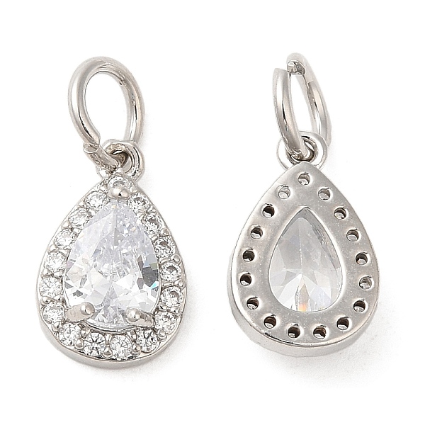 PandaHall Rack Plating Brass Micro Pave Clear Cubic Zirconia Charms, with Jump Ring, Long-Lasting Plated, Lead Free & Cadmium Free, Teardrop...
PandaHall Rack Plating Brass Micro Pave Clear Cubic Zirconia Charms, with Jump Ring, Long-Lasting Plated, Lead Free & Cadmium Free, Teardrop...