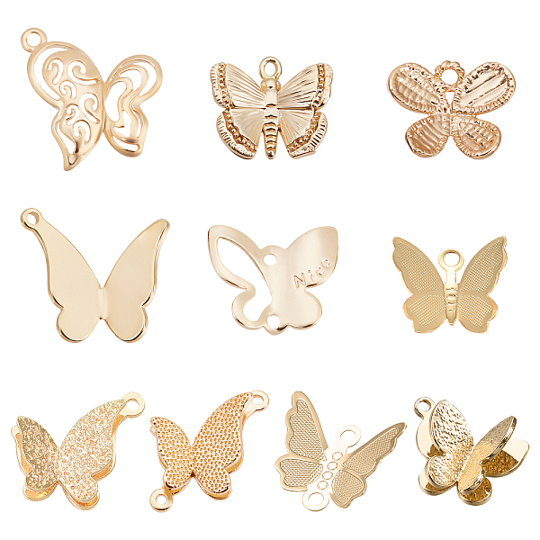 PandaHall BENECREAT 20Pcs 10 Style Brass Pendants, Nickel Free, Long-Lasting Plated, Butterfly, Real 18K Gold Plated, 8.5~17.5x10.5~16x2~5mm...
PandaHall BENECREAT 20Pcs 10 Style Brass Pendants, Nickel Free, Long-Lasting Plated, Butterfly, Real 18K Gold Plated, 8.5~17.5x10.5~16x2~5mm...