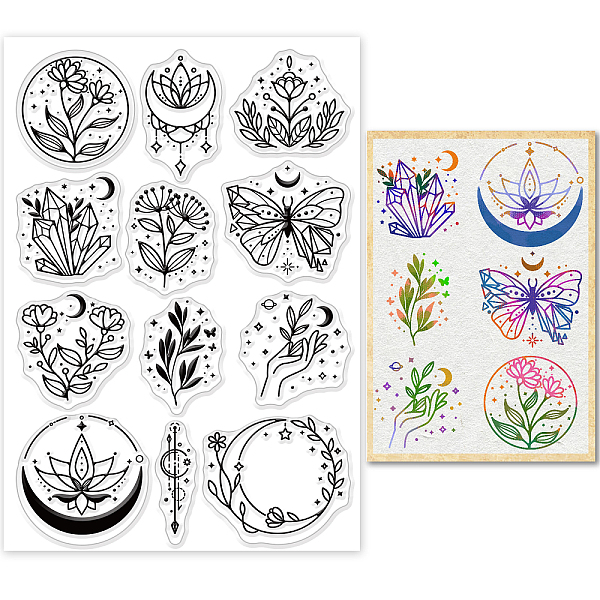 PandaHall GLOBLELAND Plants Butterfly Clear Stamps Flower Moon Diamond Star Silicone Clear Stamp Seals for Cards Making DIY Scrapbooking...
PandaHall GLOBLELAND Plants Butterfly Clear Stamps Flower Moon Diamond Star Silicone Clear Stamp Seals for Cards Making DIY Scrapbooking...