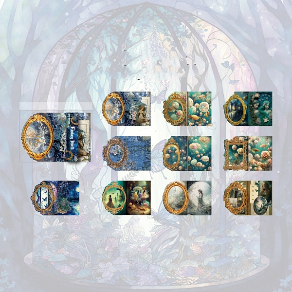 PandaHall 20 Sheets 10 Styles Vintage Lady Scrapbook Paper Pads, for DIY Album Scrapbook, Background Paper, Diary Decoration, Blue...
PandaHall 20 Sheets 10 Styles Vintage Lady Scrapbook Paper Pads, for DIY Album Scrapbook, Background Paper, Diary Decoration, Blue...
