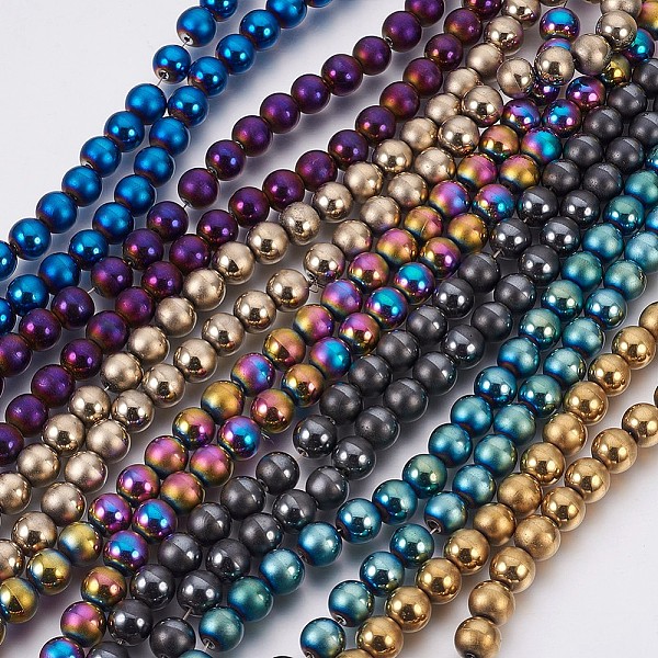 PandaHall Electroplate Non-Magnetic Synthetic Hematite Beads Strands, Polished and Frosted, Round, Mixed Color, 8mm, Hole: 1mm, about...
PandaHall Electroplate Non-Magnetic Synthetic Hematite Beads Strands, Polished and Frosted, Round, Mixed Color, 8mm, Hole: 1mm, about...