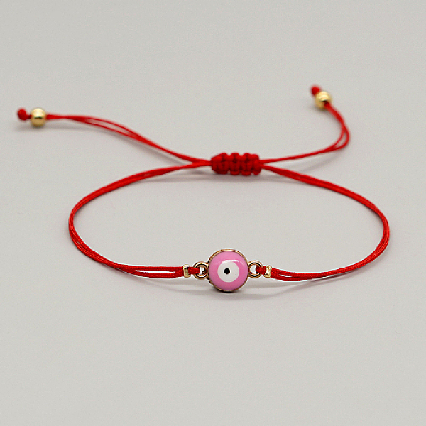 PandaHall Alloy Evil Eye Link Bracelet, Braided Adjustable Lucky Bracelet, Pearl Pink, 11 inch(28cm) Alloy Evil Eye
PandaHall Alloy Evil Eye Link Bracelet, Braided Adjustable Lucky Bracelet, Pearl Pink, 11 inch(28cm) Alloy Evil Eye