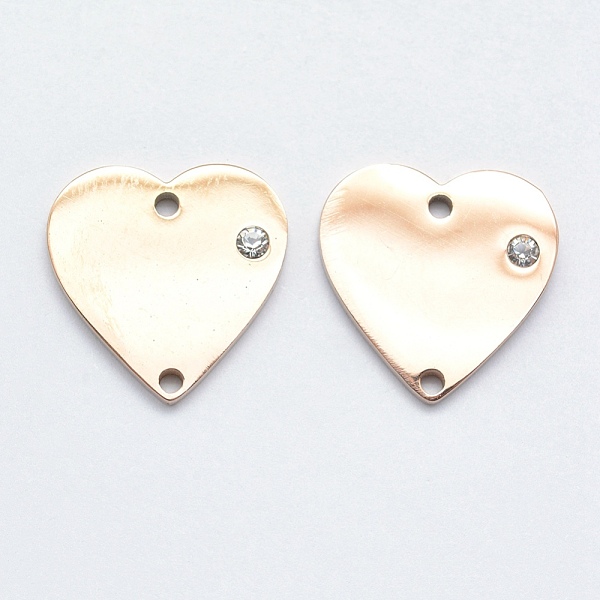 PandaHall 316L Surgical Stainless Steel Micro Pave Cubic Zirconia Links connectors, Heart, Clear, Rose Gold, 15x15x2mm, Hole: 1mm 316L...
PandaHall 316L Surgical Stainless Steel Micro Pave Cubic Zirconia Links connectors, Heart, Clear, Rose Gold, 15x15x2mm, Hole: 1mm 316L...