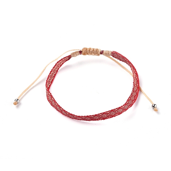 PandaHall Unisex Adjustable Braided Bead Bracelets, with Stainless Steel Beads, Red, 1-3/4 inch~3 inch(4.4~7.8cm) Polyester Red
PandaHall Unisex Adjustable Braided Bead Bracelets, with Stainless Steel Beads, Red, 1-3/4 inch~3 inch(4.4~7.8cm) Polyester Red