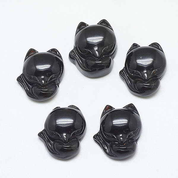 PandaHall Natural Black Agate Pendants, Fox, 22.5~23x19~20x8.5~9.5mm, Hole: 1mm Black Agate Fox
PandaHall Natural Black Agate Pendants, Fox, 22.5~23x19~20x8.5~9.5mm, Hole: 1mm Black Agate Fox