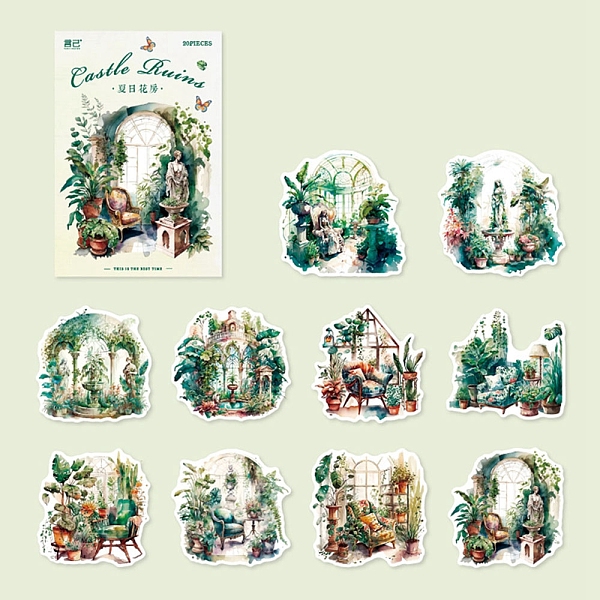 PandaHall 20Pcs 10 Styles Paper Decorative Stickers, for Scrapbooking, Travel Diary Craft, Tree, Packing: 155x90x10mm, Stickers: 2pcs/style...
PandaHall 20Pcs 10 Styles Paper Decorative Stickers, for Scrapbooking, Travel Diary Craft, Tree, Packing: 155x90x10mm, Stickers: 2pcs/style...