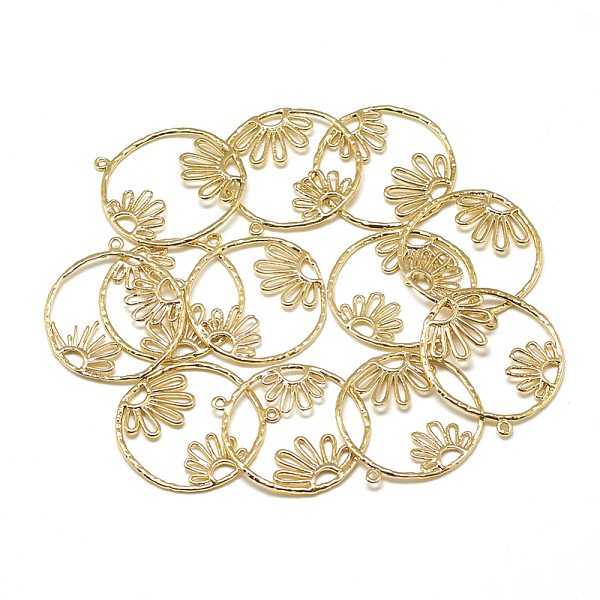 PandaHall Brass Pendants, Flat Round with Flower, Real 18K Gold Plated, 27.5x25x1mm, Hole: 1mm Brass Flat Round
PandaHall Brass Pendants, Flat Round with Flower, Real 18K Gold Plated, 27.5x25x1mm, Hole: 1mm Brass Flat Round