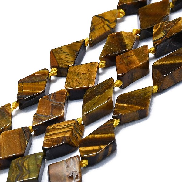 PandaHall Natural Tiger Eye Beads Strands, Rhombus, 15~17x9~11x3~6mm, Hole: 1.5mm, about 24pcs/strand, 16.54''(42cm) Tiger Eye Rhombus
PandaHall Natural Tiger Eye Beads Strands, Rhombus, 15~17x9~11x3~6mm, Hole: 1.5mm, about 24pcs/strand, 16.54''(42cm) Tiger Eye Rhombus