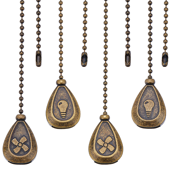 PandaHall CRASPIRE 4Pcs 2 Style Bronze Teardrop Ceiling Fan Pull Chain Extender Charm Retro Pendant Adjustable Decorative Extension...
PandaHall CRASPIRE 4Pcs 2 Style Bronze Teardrop Ceiling Fan Pull Chain Extender Charm Retro Pendant Adjustable Decorative Extension...
