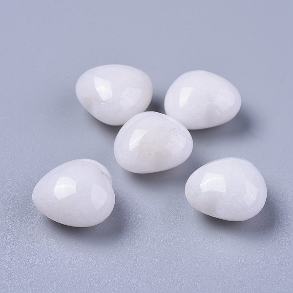 PandaHall Natural White Jade Heart Love Stone, Pocket Palm Stone for Reiki Balancing, 20x20x13~13.5mm White Jade Heart
PandaHall Natural White Jade Heart Love Stone, Pocket Palm Stone for Reiki Balancing, 20x20x13~13.5mm White Jade Heart