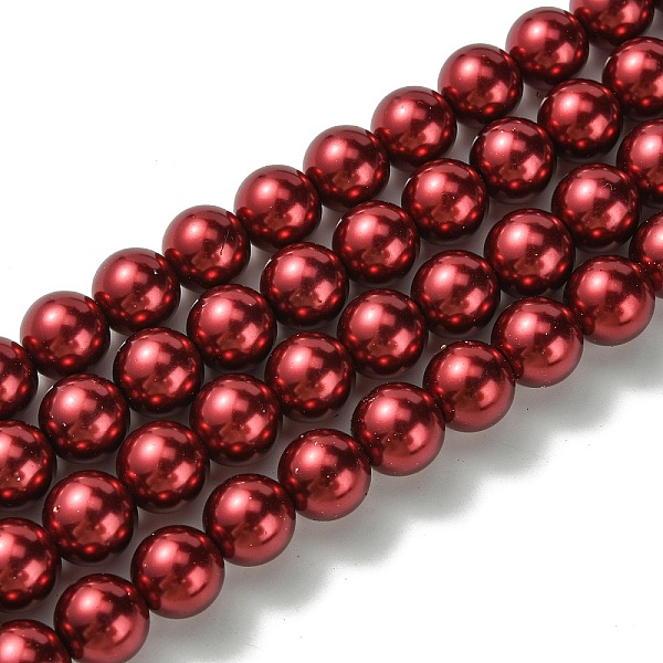 PandaHall Eco-Friendly Glass Pearl Beads Strands, Grade A, Round, Dyed, Cotton Cord Threaded, Dark Red, 12mm, Hole: 1.2~1.5mm, about...
PandaHall Eco-Friendly Glass Pearl Beads Strands, Grade A, Round, Dyed, Cotton Cord Threaded, Dark Red, 12mm, Hole: 1.2~1.5mm, about...