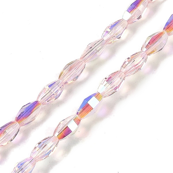 PandaHall Electroplate Glass Beads Strands, AB Color Plated, Faceted, Oval, Pink, 7x4.5mm, Hole: 0.9mm, about 60pcs/strand, 17.32''(44cm)...
PandaHall Electroplate Glass Beads Strands, AB Color Plated, Faceted, Oval, Pink, 7x4.5mm, Hole: 0.9mm, about 60pcs/strand, 17.32''(44cm)...