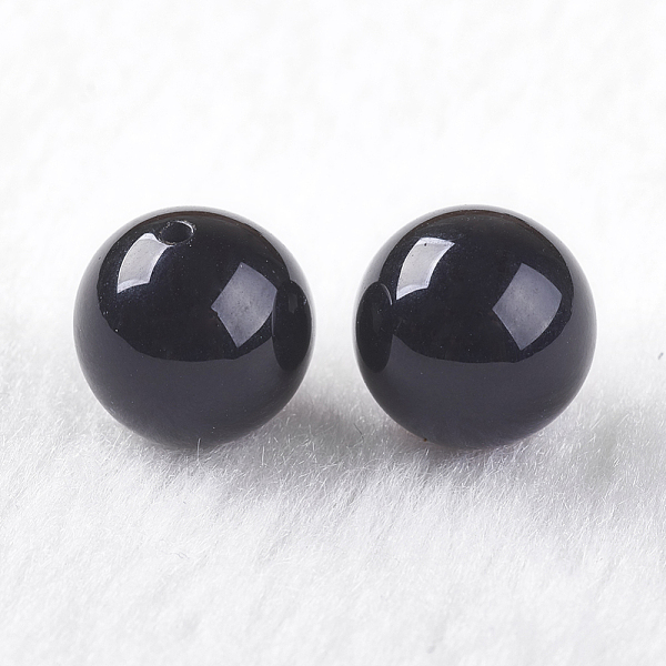 PandaHall Natural Black Onyx Beads, Half Drilled, Dyed & Heated, Round, 10mm, Hole: 1mm Black Onyx Round
PandaHall Natural Black Onyx Beads, Half Drilled, Dyed & Heated, Round, 10mm, Hole: 1mm Black Onyx Round