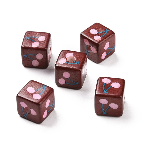 PandaHall Opaque Printed Acrylic Beads, Cube with Cherry Pattern, Pearl Pink, 13.5x13.5x13.5mm, Hole: 3.8mm Acrylic Cube
PandaHall Opaque Printed Acrylic Beads, Cube with Cherry Pattern, Pearl Pink, 13.5x13.5x13.5mm, Hole: 3.8mm Acrylic Cube