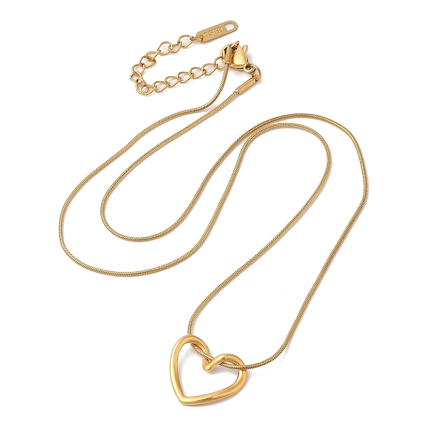 PandaHall Ion Plating(IP) 304 Stainless Steel Hollow Heart Pendant Necklace with Round Snake Chains, Golden, 18.11 inch(46cm) 304 Stainless...
PandaHall Ion Plating(IP) 304 Stainless Steel Hollow Heart Pendant Necklace with Round Snake Chains, Golden, 18.11 inch(46cm) 304 Stainless...