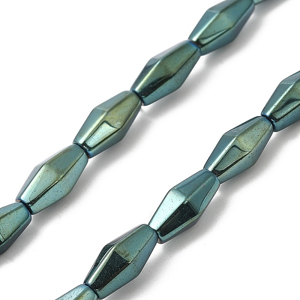 PandaHall Electroplate Synthetic Magnetic Hematite Beads Strands, Faceted, Rhombus, Green Plated, 12~12.5x5.5~6mm, Hole: 1.2mm, about...
PandaHall Electroplate Synthetic Magnetic Hematite Beads Strands, Faceted, Rhombus, Green Plated, 12~12.5x5.5~6mm, Hole: 1.2mm, about...