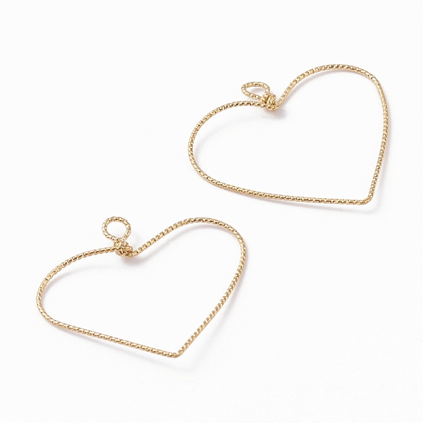 PandaHall Copper Open Back Bezel Pendants, Heart, Golden, 29~32x32.5~33x2.5mm, Hole: 3x2.5mm Brass Heart
PandaHall Copper Open Back Bezel Pendants, Heart, Golden, 29~32x32.5~33x2.5mm, Hole: 3x2.5mm Brass Heart