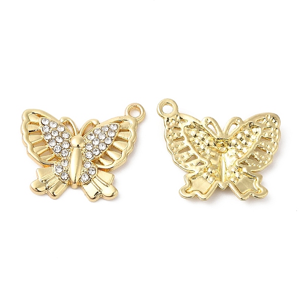 PandaHall Alloy Rhinestone Pendants, Butterfly Charms, Golden, 16x20x2.5mm, Hole: 1.5mm Alloy+Rhinestone Butterfly Clear
PandaHall Alloy Rhinestone Pendants, Butterfly Charms, Golden, 16x20x2.5mm, Hole: 1.5mm Alloy+Rhinestone Butterfly Clear