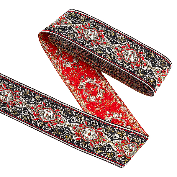 PandaHall Ethnic Style Embroidery Polyester Ribbons, Jacquard Ribbon, Tyrolean Ribbon, Garment Accessories, Flower Pattern, Red, 1-7/8 inch...
PandaHall Ethnic Style Embroidery Polyester Ribbons, Jacquard Ribbon, Tyrolean Ribbon, Garment Accessories, Flower Pattern, Red, 1-7/8 inch...