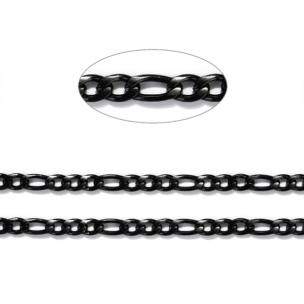 PandaHall 304 Stainless Steel Figaro Chains, Unwelded, with Spool, Electrophoresis Black, 4x6x0.9mm & 4x8x0.8mm, about 32.8 Feet(10m)/roll...
PandaHall 304 Stainless Steel Figaro Chains, Unwelded, with Spool, Electrophoresis Black, 4x6x0.9mm & 4x8x0.8mm, about 32.8 Feet(10m)/roll...