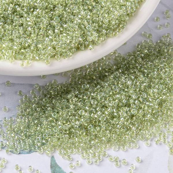 PandaHall MIYUKI Round Rocailles Beads, Japanese Seed Beads, (RR1135) Inside Dyed Lime, 15/0, 1.5mm, Hole: 0.7mm, about 5555pcs/bottle..., Green
PandaHall MIYUKI Round Rocailles Beads, Japanese Seed Beads, (RR1135) Inside Dyed Lime, 15/0, 1.5mm, Hole: 0.7mm, about 5555pcs/bottle..., Green