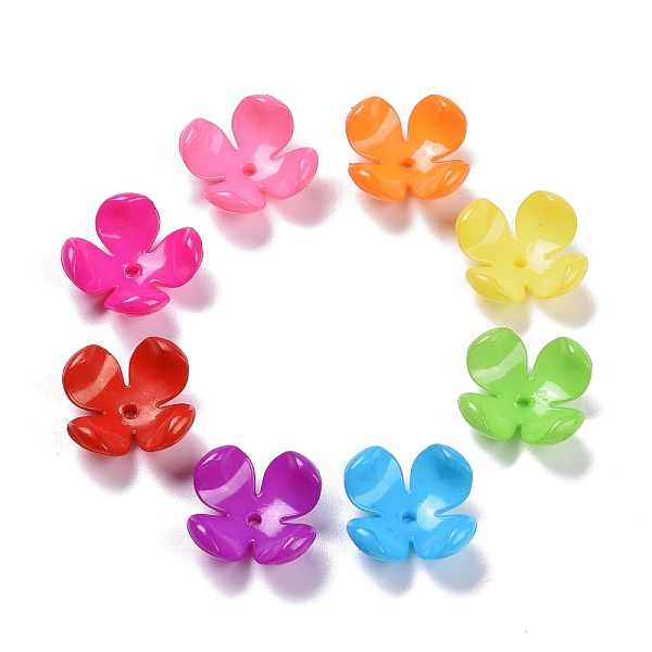 PandaHall Opaque Acrylic Flower Bead Caps, 4-petal, Mixed Color, 26x10.5mm, Hole: 2.4mm, about 405pcs/500g Acrylic Multicolor
PandaHall Opaque Acrylic Flower Bead Caps, 4-petal, Mixed Color, 26x10.5mm, Hole: 2.4mm, about 405pcs/500g Acrylic Multicolor