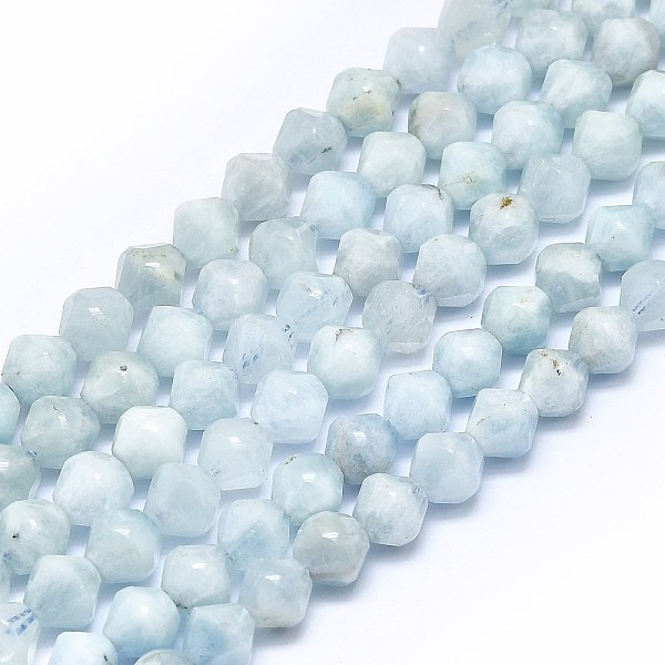 PandaHall Natural Aquamarine Beads Strands, Faceted, Bicone, 8x7.5mm, Hole: 1mm, about 48pcs/strand, 15.55 inch(39.5cm) Aquamarine Bicone
PandaHall Natural Aquamarine Beads Strands, Faceted, Bicone, 8x7.5mm, Hole: 1mm, about 48pcs/strand, 15.55 inch(39.5cm) Aquamarine Bicone