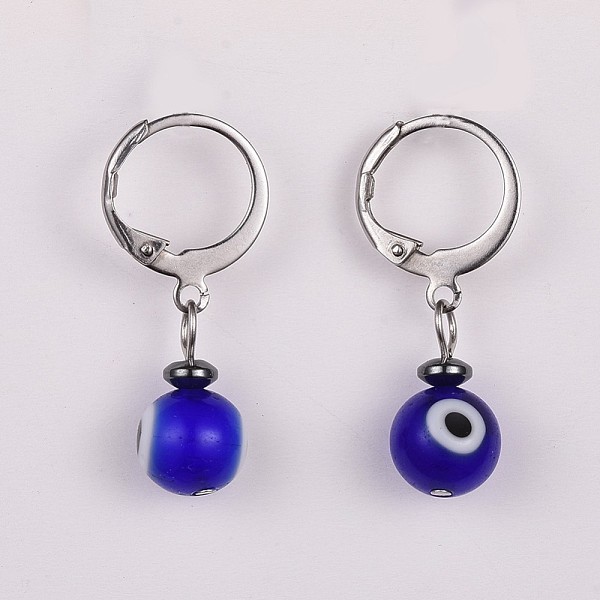 PandaHall Lampwork Leverback Dangle Earrings, with 304 Stainless Steel Leverback Earring Findings and Non-Magnetic Synthetic Hematite Beads..., Blue
PandaHall Lampwork Leverback Dangle Earrings, with 304 Stainless Steel Leverback Earring Findings and Non-Magnetic Synthetic Hematite Beads..., Blue